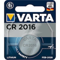 VARTA Knopfzelle Typ CR 2016 Blister mit 1 Stück 3 V 90 mAH