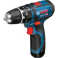 BOSCH GSB 12V-15 cordless drill/driver, 2x 12 V/2 Ah battery and charger, in bag