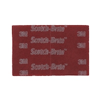 3M Scotch-Brite™ 7447 PRO 手垫，红色，158 毫米 x 224 毫米，极细 AO