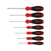 WIHA TX screwdriver set, 7 pieces, TX8–TX30, SoftFinish