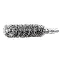 Pipe brushes with M 6 male thread, steel wire trim