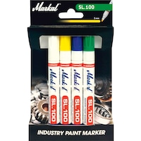 MARKAL PAINT-RITER INDUSTRY MARKER SL100 set, 4 pcs, 4 colours