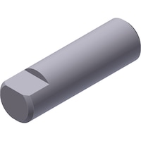 ZEUS Laufstift für Rändeldrückwerkzeug mit Plananlage 6,0 mm x 20mm
