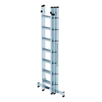 Aluminium multi-purpose ladder with rungs, 3 pieces