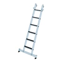 Aluminium window cleaner ladder with steps, lower section, clip-step R13