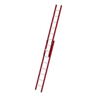 GFRP/aluminium extension ladder with rungs, without stabiliser