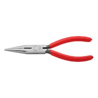 Snipe nose pliers, straight, with dipped grip covers
