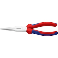 Snipe nose pliers, straight, with 2-component grip covers
