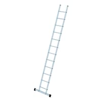 Aluminium rung ladder, 420 mm wide, standard stabiliser