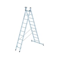 Aluminium multi-purpose ladder with rungs, 2 pieces