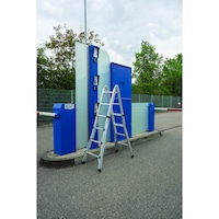 Aluminium telescopic ladder, 4 pcs, w/o stabiliser