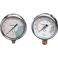 ENERPAC pressure gauge model G2535L, 3/8 inch, 18 NPT for XC series pumps