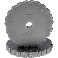 Hauteur de police des roues de marquage de 2 à 10 mm