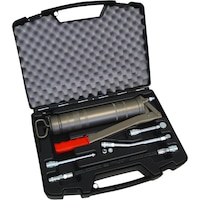MATO high-pressure hand-lever grease gun in plastic case with contents