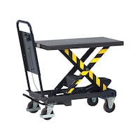 Scissor-type lifting table carriage