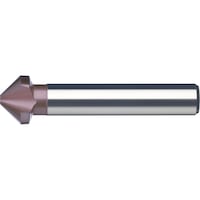 Conical countersink, 90°, HSS TiALN, triple-edge cutter