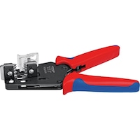 KNIPEX precision wire stripping pliers, 195 mm with 2-comp. handles 2.50-10 mm