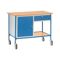 Rolling table 5866, load cap. 150 kg, load area 1,120 mm x 650 mm