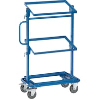 Shelf trolley with three open load areas, load capacity 200 kg