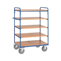 Shelf trolley with 5 load areas