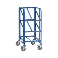 Shelf trolley with three open load areas, load capacity 250 kg