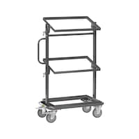 ESD shelf trolley with three open load areas, load capacity 200 kg