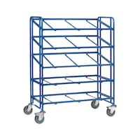 Shelf trolley with five load areas