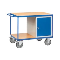 Workshop trolley with 1 closed wing door cabinet
