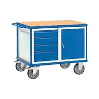 Table trolley 2476, load cap. 600 kg, load area 1,050 mm x 700 mm