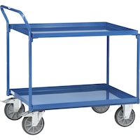 Table trolley with 2 sheet steel load areas