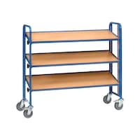 Shelf trolley with three load areas, load capacity 250 kg