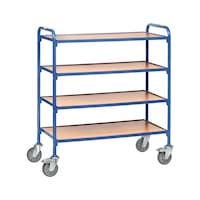 Shelf trolley with 4 load areas, load capacity 250 kg