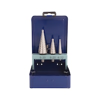 ORION stepped drill bit set HSS, uncoated, straight groove, type 1.0/2.0/3.0