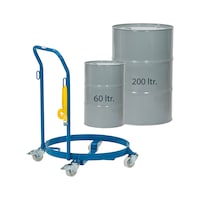 Drum roller 13600 w.push handle diameter 610mm 250kg, internal diameter 610mm