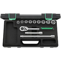 Socket wrench set, 15 pieces