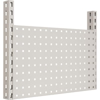 Perforated metal plate rear panel