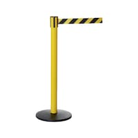 Bollards with extendible belt strap, 2 pieces