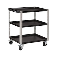 table trolley, 3 levels, 150kg, 681x570x794 mm