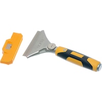OLFA scraper with 100 mm wide blade, handle made from PP/elastomer