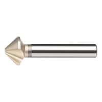 Conical countersink, 90°, solid carbide, triple cutter, extremely uneven pitch
