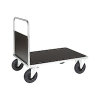Platform trolley series 500 with front wall, zinc-plated