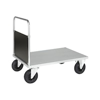 Platform trolley series 600 with front wall, zinc-plated
