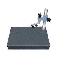 Measuring stand with hard rock base plate