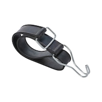 Rubber tie-down strap 1 wire hook, 1 wire eyelet