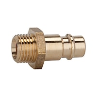 Nipple for couplings, with male thread