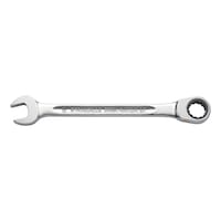 Ratchet combination wrench, straight