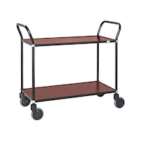 KM8112 design serving trolley with two load areas