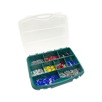 Wire end ferrules in all-purpose case, 685 pieces