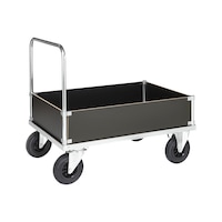 Platform trolley series 500 with 200&nbsp;mm case structure, zinc plated