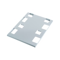 CLIP-O-FLEX Einlegeblech für Schublade LxBxH 586,5x437,5x28 mm RAL7035 lichtgrau